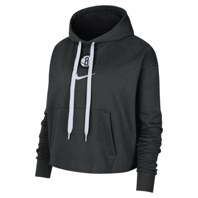 Brooklyn Nets Courtside Women's Nike NBA Fleece Pullover Hoodie