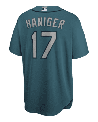 Mitch Haniger Autographed Signed Seattle Mariners- Autograph #17 Home White  Nike Jersey JSA