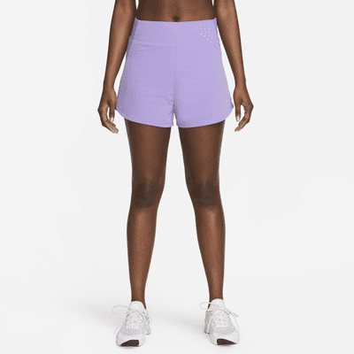 Nike Bliss Pantalón corto deportivo de talle alto con malla interior de cm Dri-FIT - Mujer. Nike ES