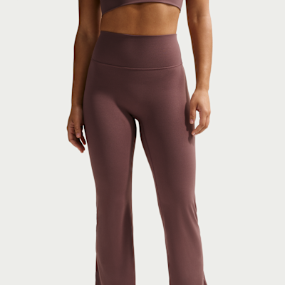 Nike Zenvy Women's High-Waisted Flared Leggings with No Front Seam