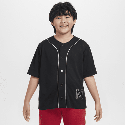 Jersey de béisbol Dri-FIT para niños talla grande Nike Athletics