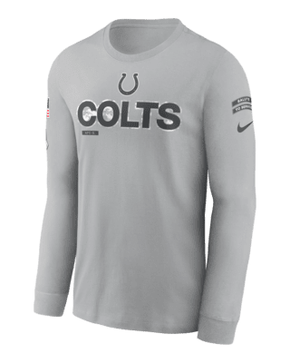 Мужская футболка Indianapolis Colts Salute to Service Mascot Edge Legend Nike NFL Long-Sleeve