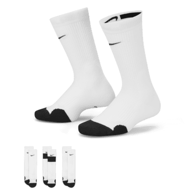 Nike Elite Kids' Basketball Crew Socks (3 Pairs)