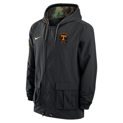 Tennessee Men's Nike Full-Snap Hooded Military Jacket