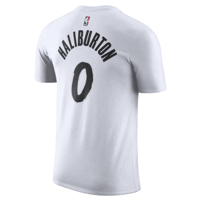 Playera Nike de la NBA para hombre Tyrese Haliburton Indiana Pacers Essential City Edition