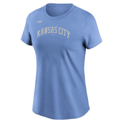 Kansas City Royals Nike Wordmark T- Shirt - Rush Blue - Youth