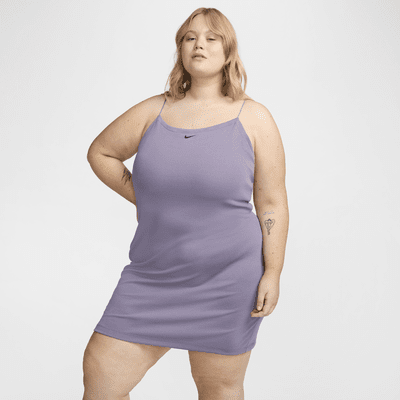 Nike Sportswear Chill Knit Women's Tight Mini-Rib Cami Dress (Plus Size)