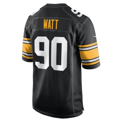 Men's Nike T.J. Watt Black Pittsburgh Steelers Name & Number T-Shirt