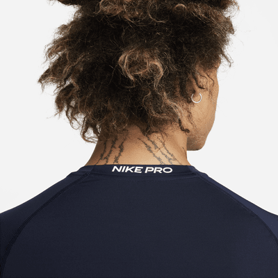 Nike Pro Combat long sleeve top - navy