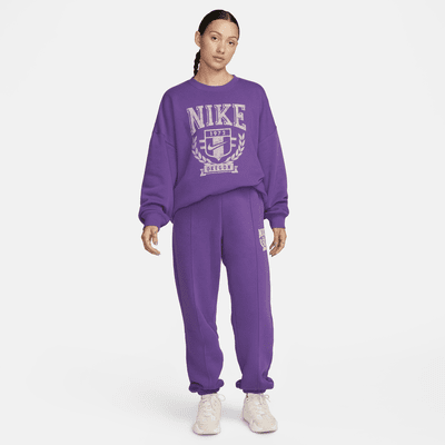 Nike Sportswear extragroßes Fleece-Sweatshirt mit Rundhalsausschnitt für Damen