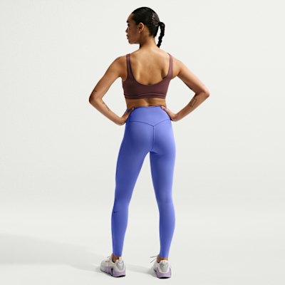 Damskie legginsy o pełnej długości z wysokim stanem bez przedniego szwu Nike Universa