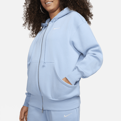 Sudadera con gorro con cierre completo de tejido Fleece oversized para mujer Nike Sportswear Phoenix