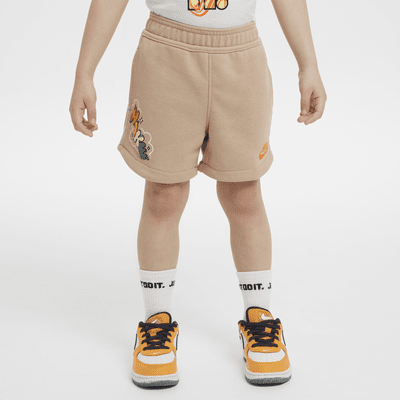 Nike Sportswear Create Your Own Adventure French-Terry-Shorts mit Grafik für Kleinkinder