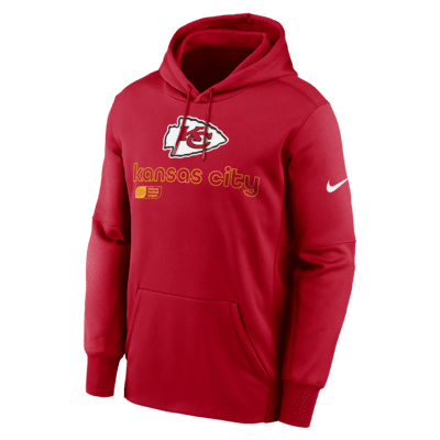 Sudadera con gorro sin cierre Nike Therma de la NFL para hombre Kansas City Chiefs