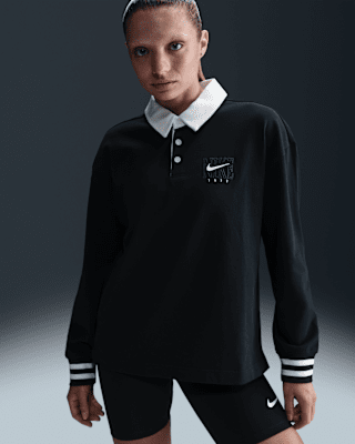 Женские  Nike Sportswear Essential Oversized Long-Sleeve Polo