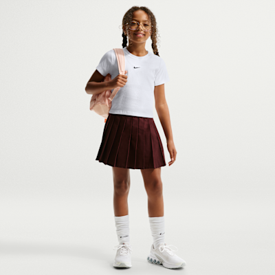 Nike Sportswear Older Kids' (Girls') Slim Cropped Ribbed T-Shirt