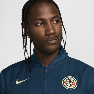 Chamarra bomber de fútbol Nike de tejido Woven y sin forro para hombre Club América Sport Essentials