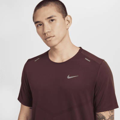 Kortærmet Nike Rise 365 Dri-FIT-løbeoverdel til mænd