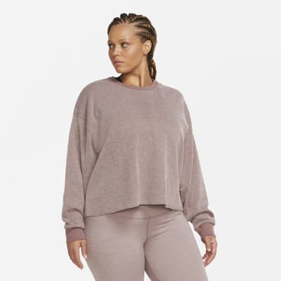 Nike Yoga genser til dame (Plus Size). Nike NO Dame Store størrelser Yoga Overdeler og T skjorter. Nike NO