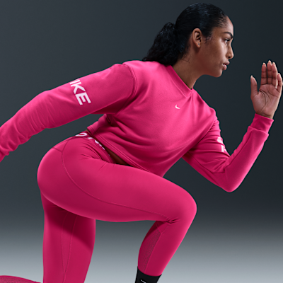 Nike Pro Women's Dri-FIT Loose Crew-Neck French Terry Sweatshirt