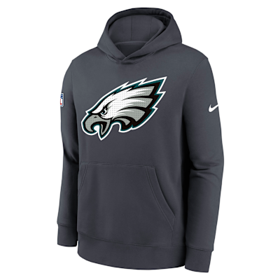 Sudadera con gorro sin cierre Nike de la NFL para niños talla grande Philadelphia Eagles Sideline Club
