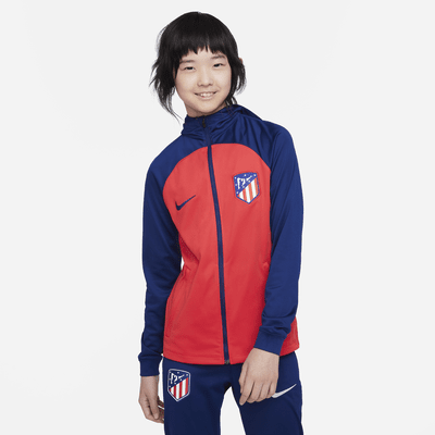 Atlético Madrid Strike Older Kids' Nike Dri-fit Hooded Football 