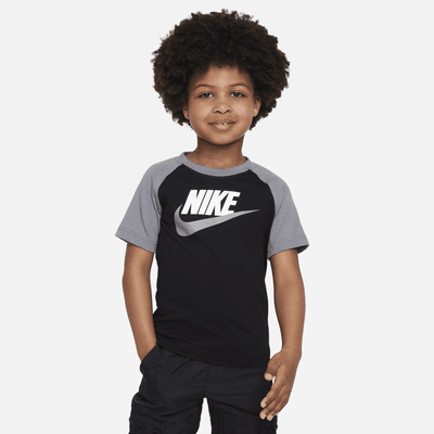 Little Futura Raglan Sportswear Kids\' T-Shirt. Nike Tee