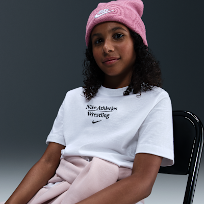 Playera para niños talla grande Nike Wrestling