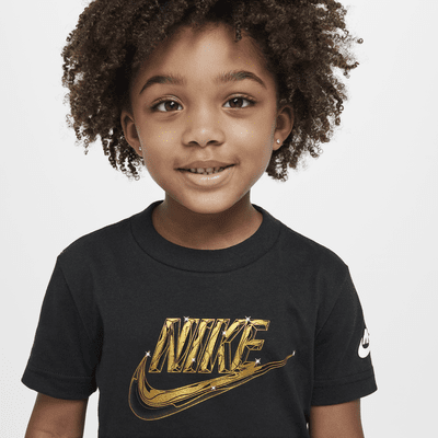 Playera metalizada Futura infantil Nike 