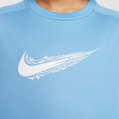 Playera de manga corta Dri-FIT para niños talla grande Nike Multi