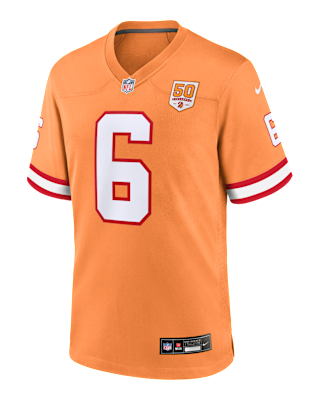 Мужские джерси Baker Mayfield Tampa Bay Buccaneers 50th Anniversary Nike NFL Game Jersey