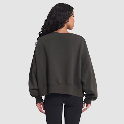 Sudadera de cuello redondo sin cierre Nike de la NFL para mujer New York Jets Rivalries Collection Oversized