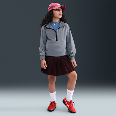 Dzianinowa bluza z kapturem i zamkiem 1/2 dla dużych dzieci Nike Sportswear City Utility EasyOn