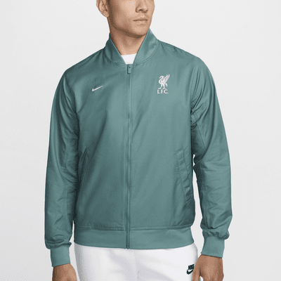 Pánský tkaný fotbalový bomber Nike Liverpool FC Sport Essentials bez podšívky