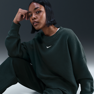 Sudadera de cuello redondo sin cierre extra oversized para mujer Nike Sportswear Phoenix Fleece