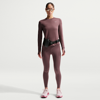 나이키 스위프트 여성 드라이 핏 UV 긴팔 크루넥 러닝 탑