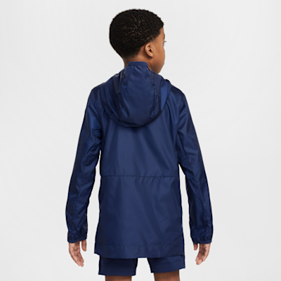 París Saint-Germain Academy Pro Chaqueta para la lluvia de fútbol con capucha Nike - Niño/a