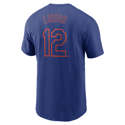 Francisco Lindor New York Mets Fuse Men's Nike MLB T-Shirt