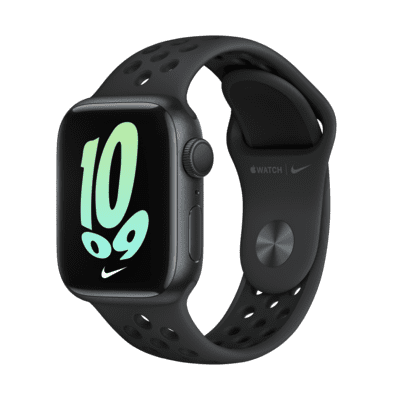 Apple Watch Nike Series 7 (GPS) mit Nike Sportarmband 41-mm-Aluminiumgehäuse in Midnight