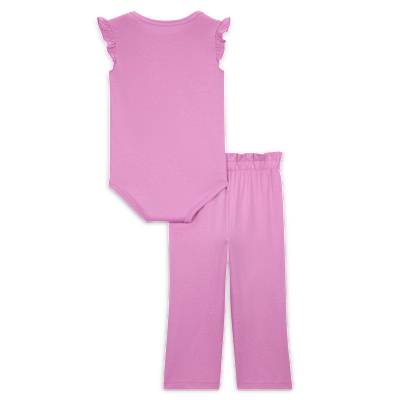 Conjunto de 2 piezas con pants de cintura tipo bolsa de papel para bebé (6-12 meses) Nike