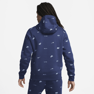 Nike Club Fleece Men's Allover Print Pullover Hoodie