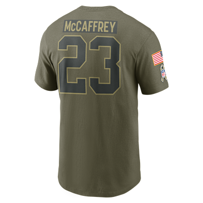Christian McCaffrey San Francisco 49ers Salute To Service Men’s Nike NFL T-Shirt