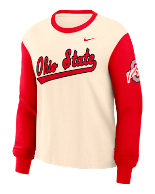 Женская футболка Ohio State Buckeyes Boxy Nike College Long-Sleeve
