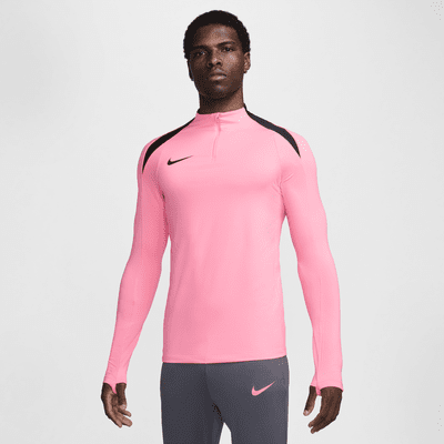 Męska treningowa koszulka piłkarska z zamkiem 1/2 Dri-FIT Nike Strike