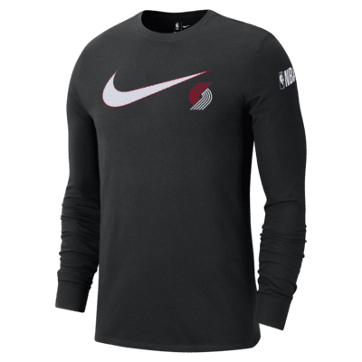 Portland Trail Blazers Swoosh Essential Men's Nike NBA Long-Sleeve T-Shirt