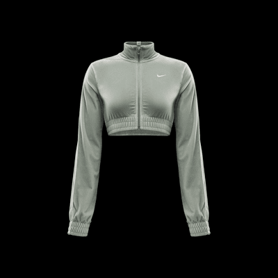 Nike Sportswear Collection Women's Cropped Velour Full-Zip Top