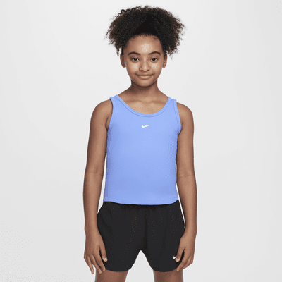 Camiseta de tirantes Dri-FIT para niña talla grande Nike One Fitted