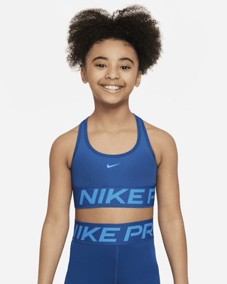 Nike Pro Swoosh Girls' Dri-FIT Sports Bra. Nike PT