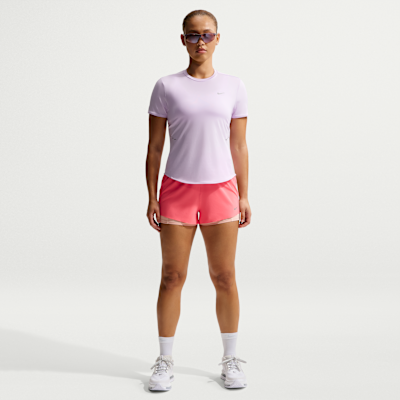 Shorts de correr Dri-FIT de tiro medio 2 en 1 para mujer Nike Swift