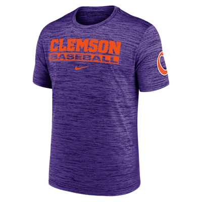 Clemson Tigers Velocity Baseball Wordmark Stack